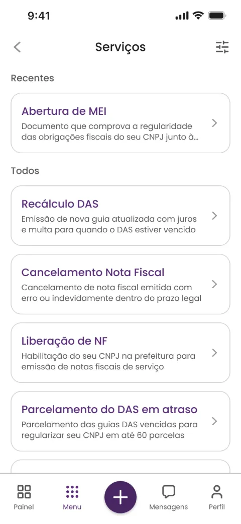 Abertura de MEI