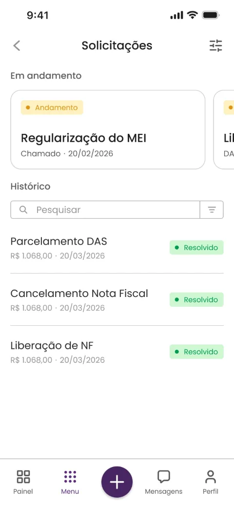 Regularização de MEI