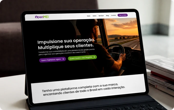 Mockup do Website